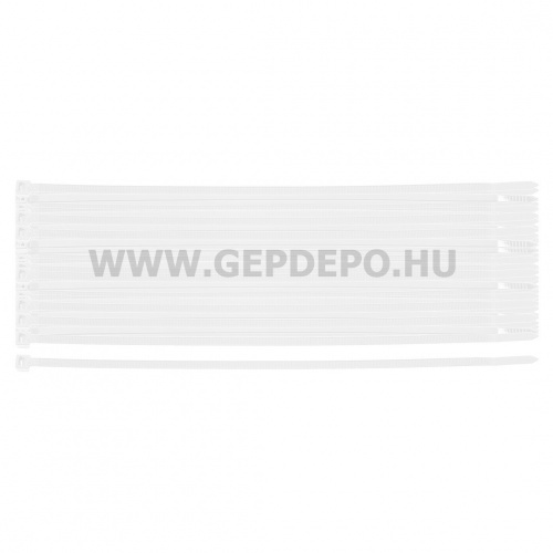 NEO TOOLS kábelkötegelő, gyorskötöző, extreme, uv álló, fehér, 4,8x200mm, 100db/cs