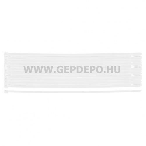 NEO TOOLS kábelkötegelő, gyorskötöző, extreme, uv álló, fehér, 4,8x370mm, 50db/cs