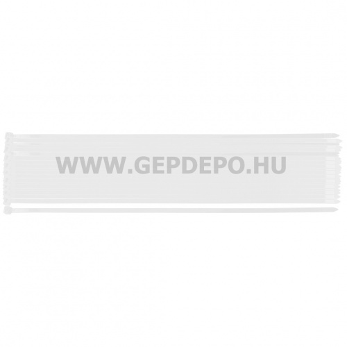 NEO TOOLS kábelkötegelő, gyorskötöző, extreme, uv álló, fehér, 9,0x550mm, 50db/cs