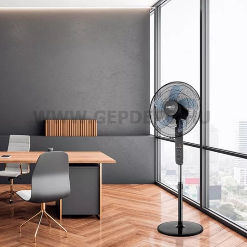 NEO TOOLS álló ventilátor 45W, távirányítóval