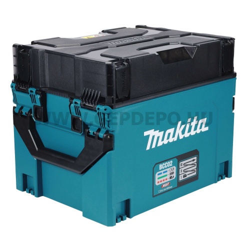 Makita BCC02 40Vmax XGT akkumulátortöltő koffer 3x4 port