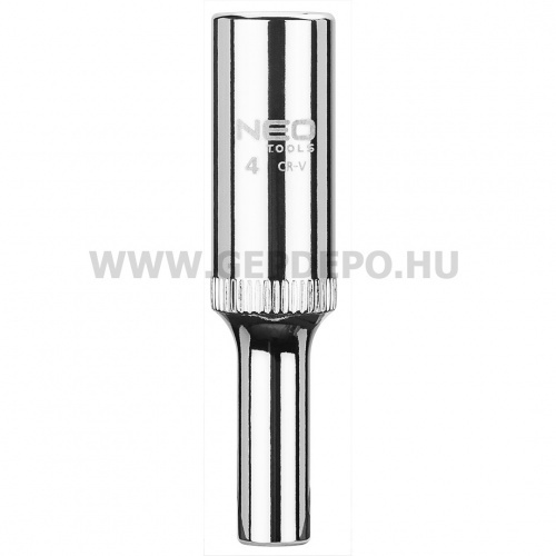 Neo CrV hosszított dugókulcs 4mm 1/4"