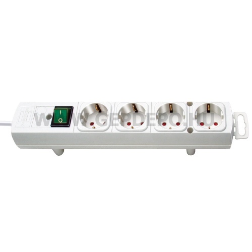 Brennenstuhl Comfort-Line 4-es elosztó H05VV-F 3G1,5 fehér 2m