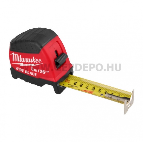 Milwaukee Prémium Széles Mérőszalag (2. gen) 8m/26ft-35mm