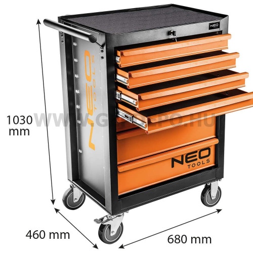 NEO TOOLS szerszámkocsi 7 fiókkal