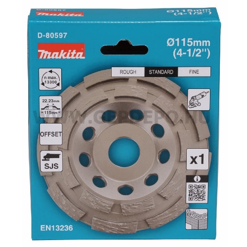 Makita Betoncsiszoló tárcsa 115 mm