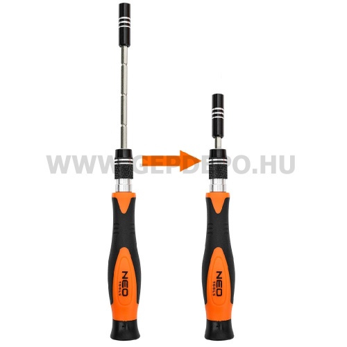 NEO TOOLS műszerész, precíziós csavarhúzókészlet 45 részes