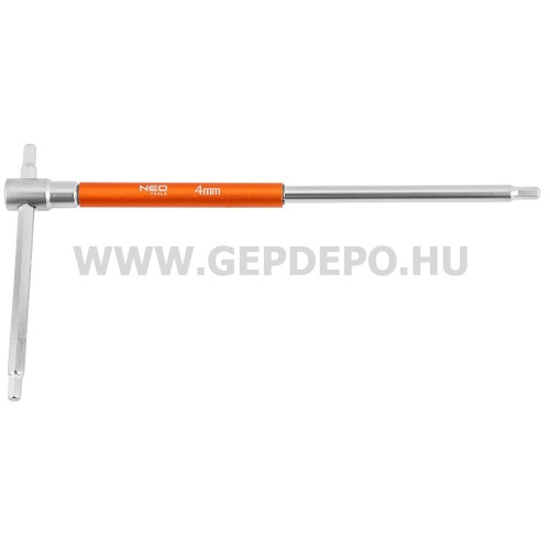 NEO TOOLS imbuszkulcs készlet, t-fogantyús, 2-10mm, 10db-os