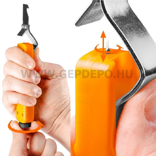 NEO TOOLS kábelcsupaszító, kampós pengével