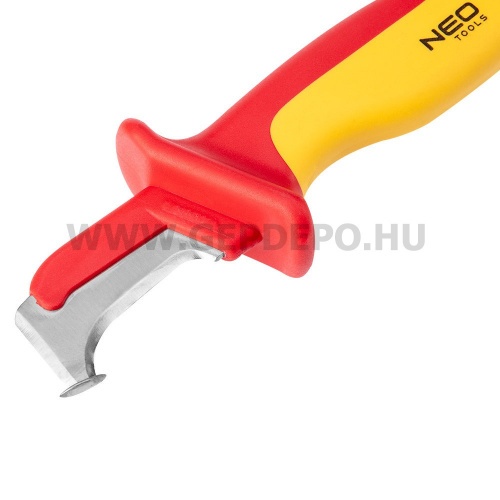 NEO TOOLS kábelvágó kés 1000V, 180mm, szigetelt, kampós penge