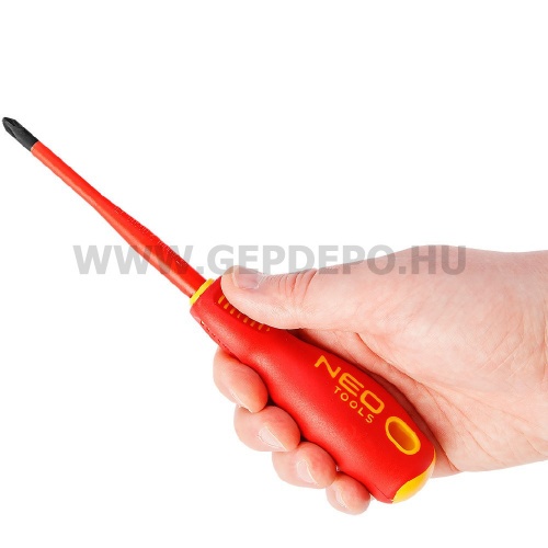 NEO TOOLS csavarhúzó készlet 1000V, szigetelt, 4db, vékonyított szárral