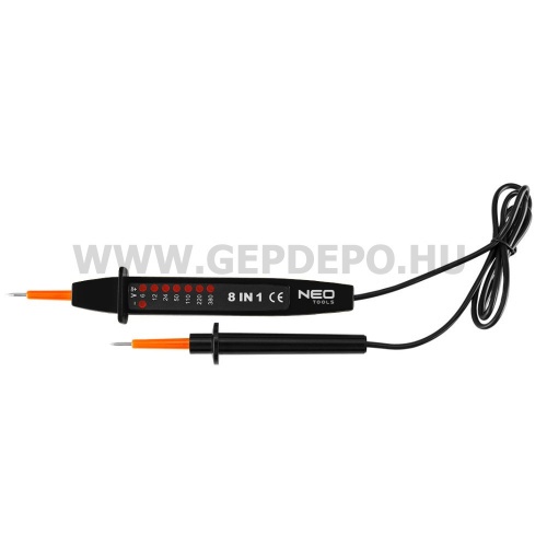 NEO TOOLS feszültségvizsgáló fázisceruza 8:1 AC/DC 6-380V