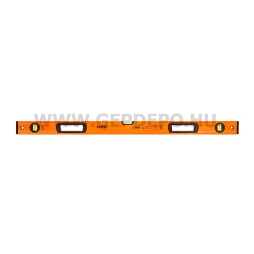 NEO TOOLS alumínium vízmérték 3 libellás, 2 fogantyús 100cm