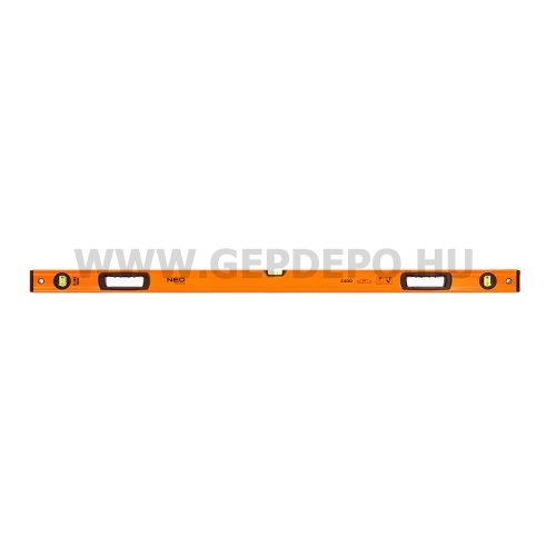 NEO TOOLS alumínium vízmérték 3 libellás, 2 fogantyús 120cm
