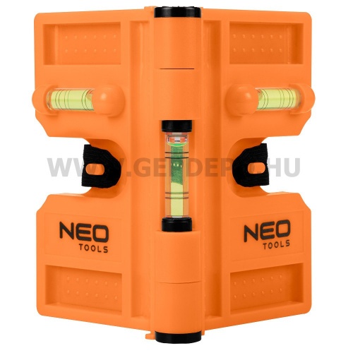 NEO TOOLS oszlopvízmérték, állítható mágneses szárakkal