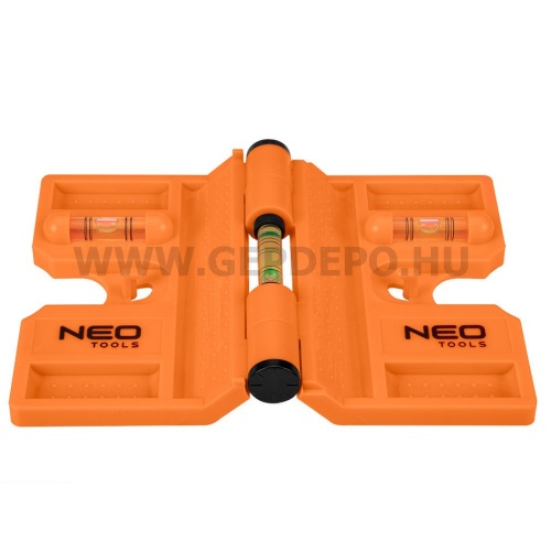 NEO TOOLS oszlopvízmérték, állítható mágneses szárakkal