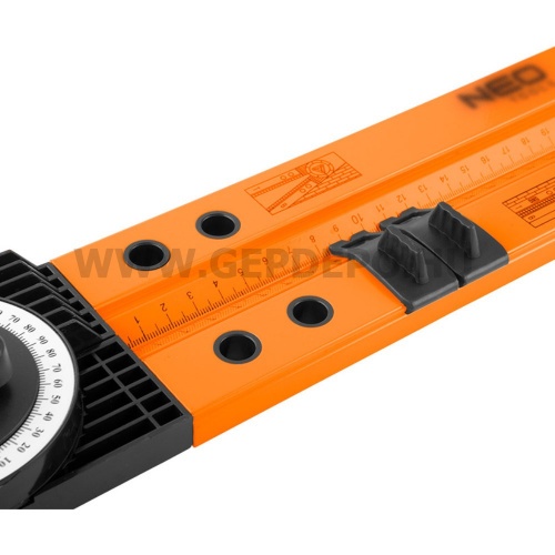 NEO TOOLS aluházas szögmérő vízmértékkel