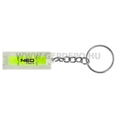 NEO TOOLS vízmérték libella, kulcstartón