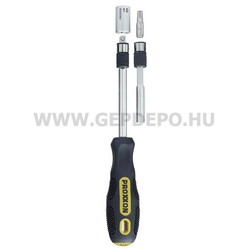 PROXXON Kombinált csavarhúzó dugókulcshoz/bithez 1/4", 220mm (22283)