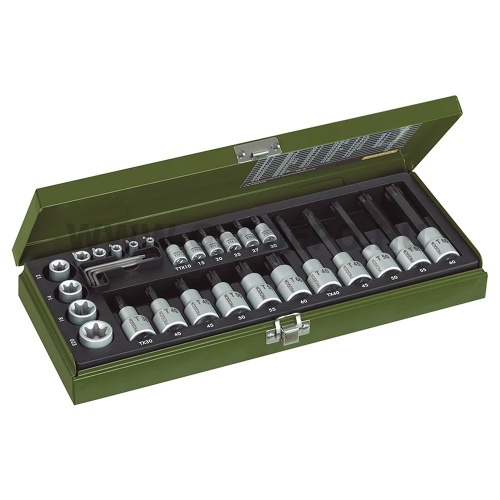PROXXON Torx dugókulcs készlet 1/4", 1/2" 29db-os (23103)