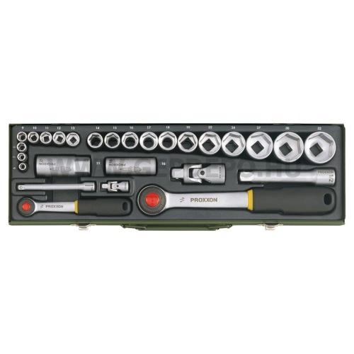 PROXXON Dugókulcs készlet 1/2", 1/4", 6-32mm, 27db-os (23020)