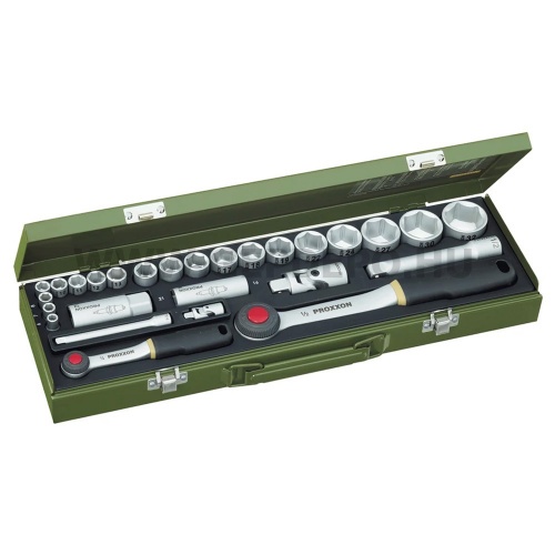 PROXXON Dugókulcs készlet 1/2", 1/4", 6-32mm, 27db-os (23020)