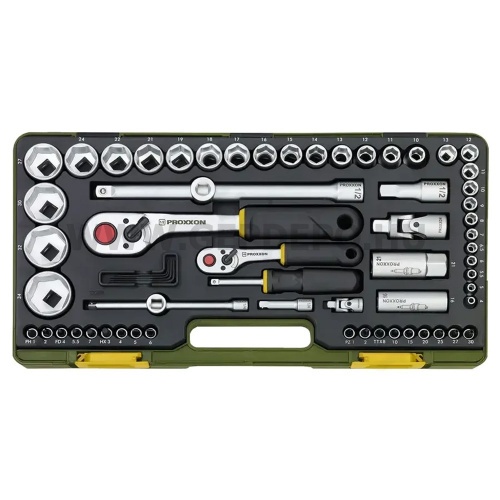 PROXXON Dugókulcs készlet 1/4",1/2", 4-34mm, 65db-os (23286)
