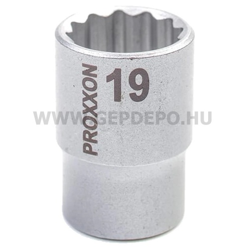 PROXXON Dugókulcs 1/2", rövid, 12lapú, 19mm (23312)