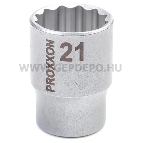 PROXXON Dugókulcs 1/2", rövid, 12lapú, 21mm (23314)