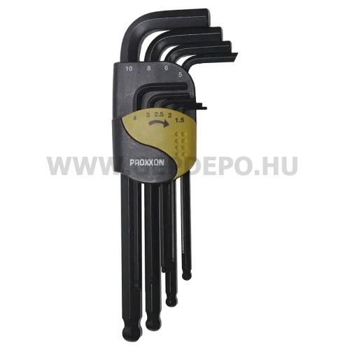 PROXXON Hajlított imbuszkulcs készlet 1,5-10mm, 9db-os (23946)