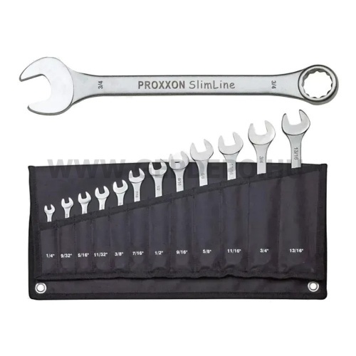 PROXXON SlimLine Colos csillag-villáskulcs készlet 1/4"-13/16", 12db-os (23816)