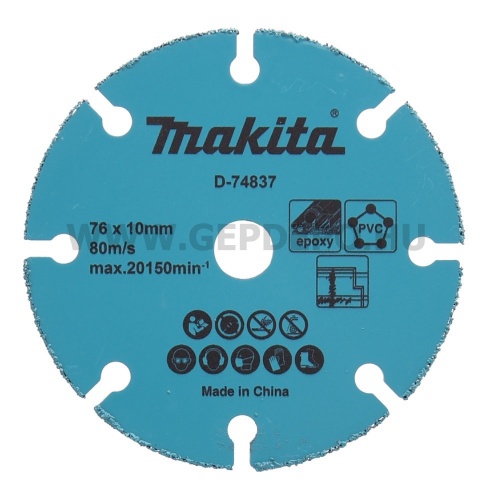 Makita vágótárcsa epoxy/gipszkarton/PVC 76mm