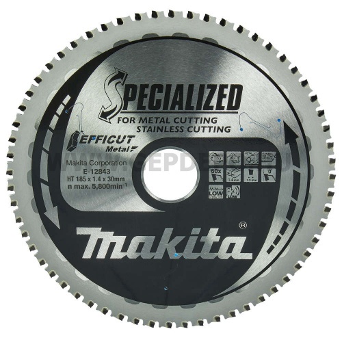 Makita EFFICUT körfűrészlap fém vágáshoz 185mm f:30 Z60