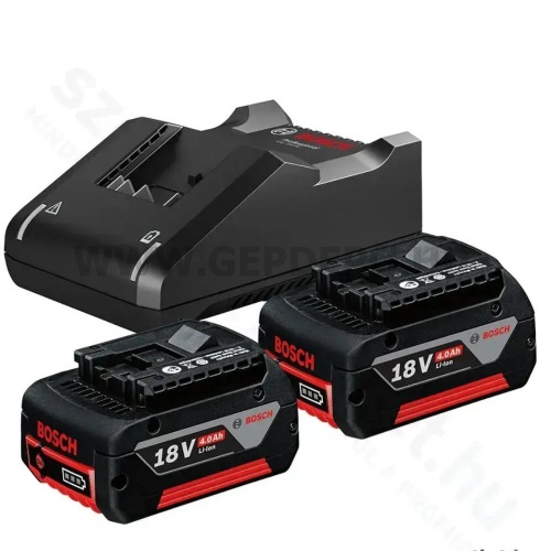 Bosch 18V Amp Share akkumlátor szett (2X 18 V4.0ah akku töltő)