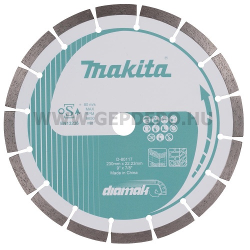 Makita Diamak szegmentált gyémánttárcsa 230mm