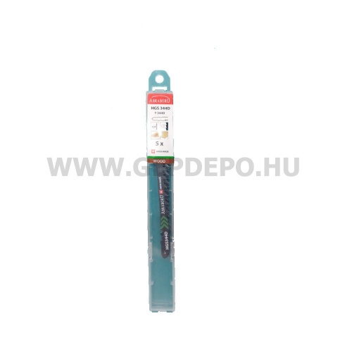 Abraboro HGS 34 szúrófűrészlap FA, extra hosszú lap, TPI:4, 105 mm - 5 db