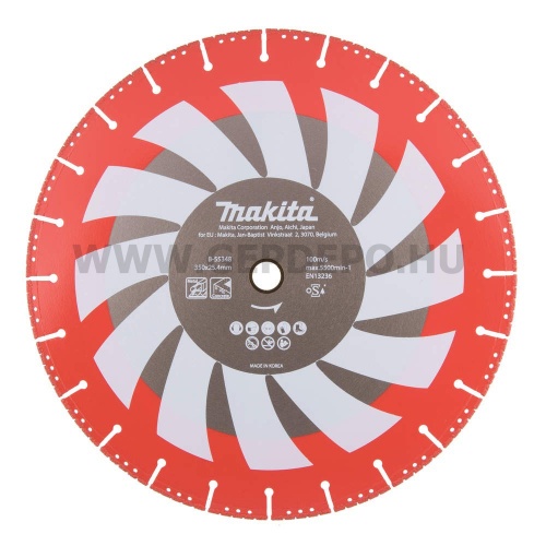 Makita RESCUE-CUT vákuumforrasztott 350 mm, 25,4 gyémánt vágótárcsa