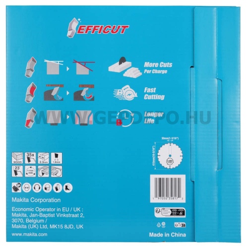 Makita EFFICUT körfűrészlap fa vágáshoz 415mm f:30 Z35