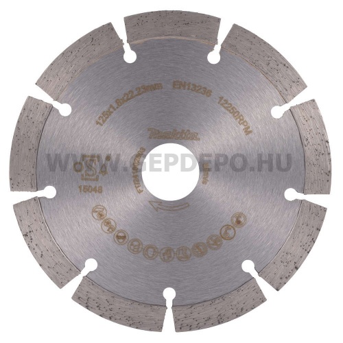 Makita Diamak turbo szegmentált gyémánttárcsa 125mm