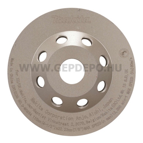 Makita Betoncsiszoló tárcsa Turbo 115 mm