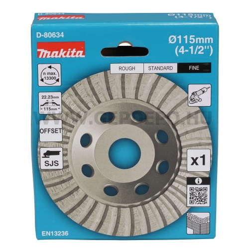 Makita Betoncsiszoló tárcsa Turbo 115 mm
