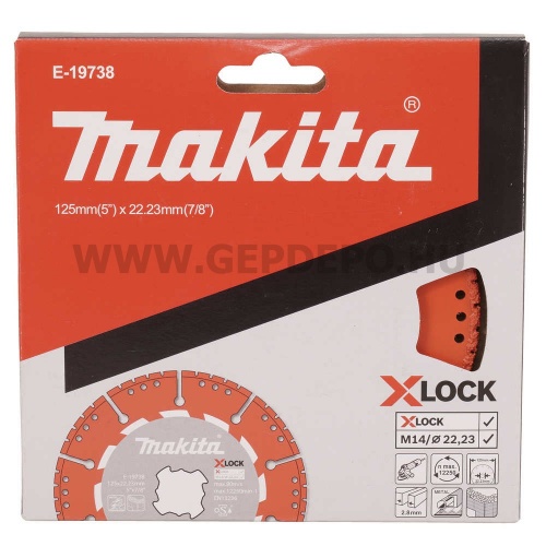 Makita X-LOCK RESCUE-CUT vákuumforrasztott 125 mm gyémánt vágótárcsa
