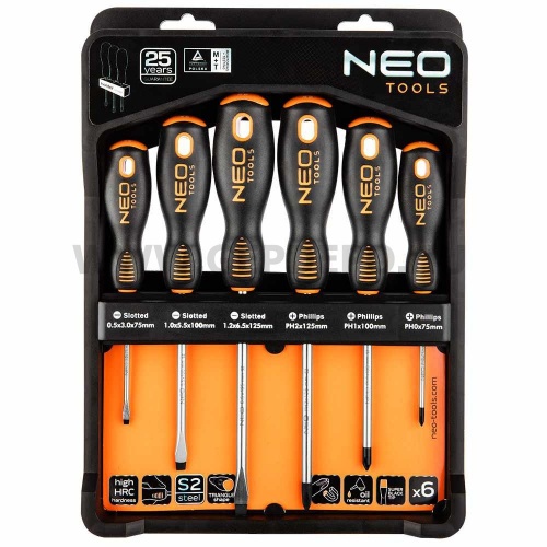 NEO TOOLS csavarhúzó készlet 6 részes