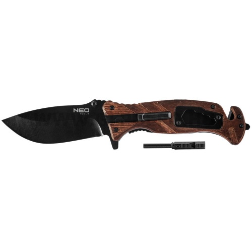 NEO TOOLS OUTDOOR összecsukható túlélőkés 6 funkcióval