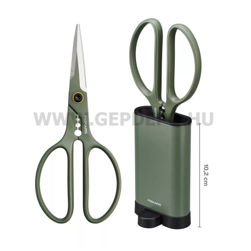 Fiskars Urban Gardening virágvágó olló, tárolóval