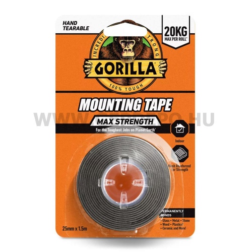 Gorilla Glue Mounting TAPE Max strength fekete