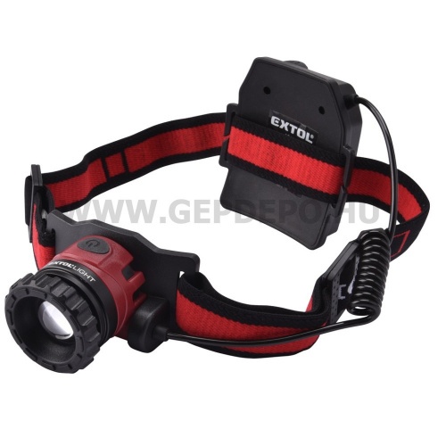 Extol Fejlámpa 10W CREE XPG 450 Lumen  TÖLTHETŐ