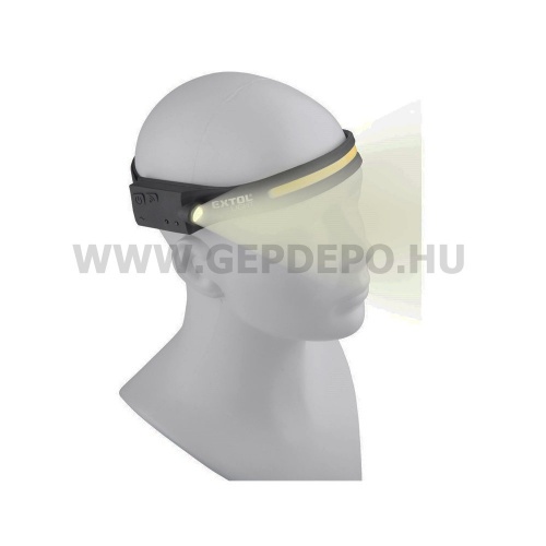 Extol LED fejlámpa COB+XPE 350 lumen