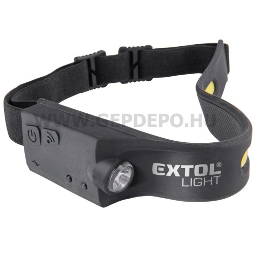 Extol LED fejlámpa COB+XPE 350 lumen