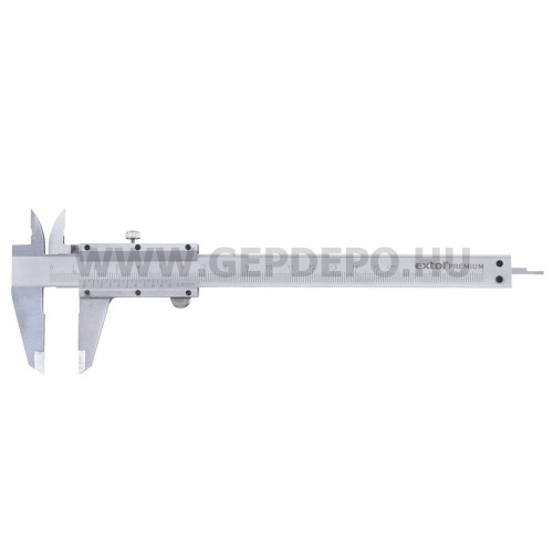 Extol tolómérő INOX (mélységmérővel 0,05x150mm